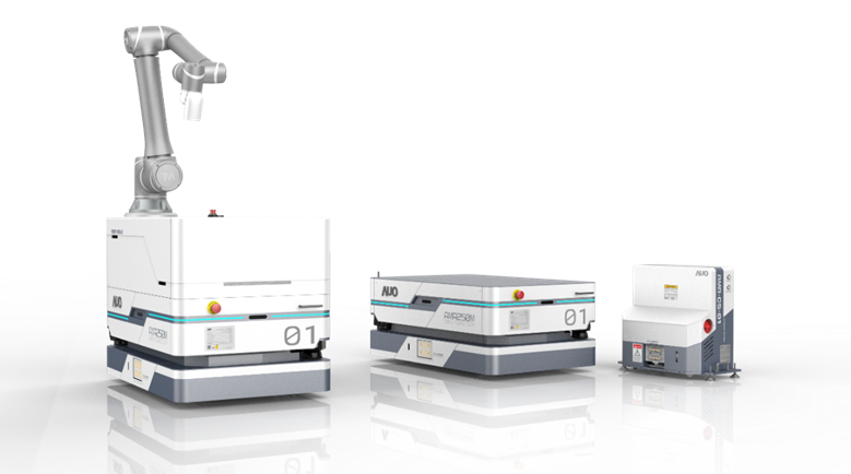 u8国际數位開發的自主式移動機器人（AMR250M），搭配全向輪並結合AI演算法、2D LiDAR、3D攝影機等技術，協助客戶實現產線全自動化